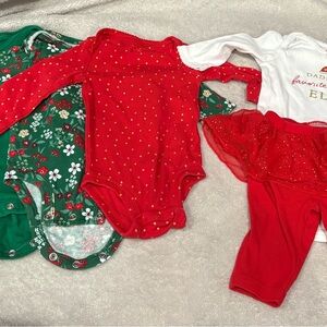 Carter's Christmas Onesies and Outfit